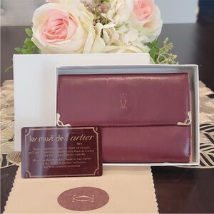 Authentic Cartier kisslock wallet